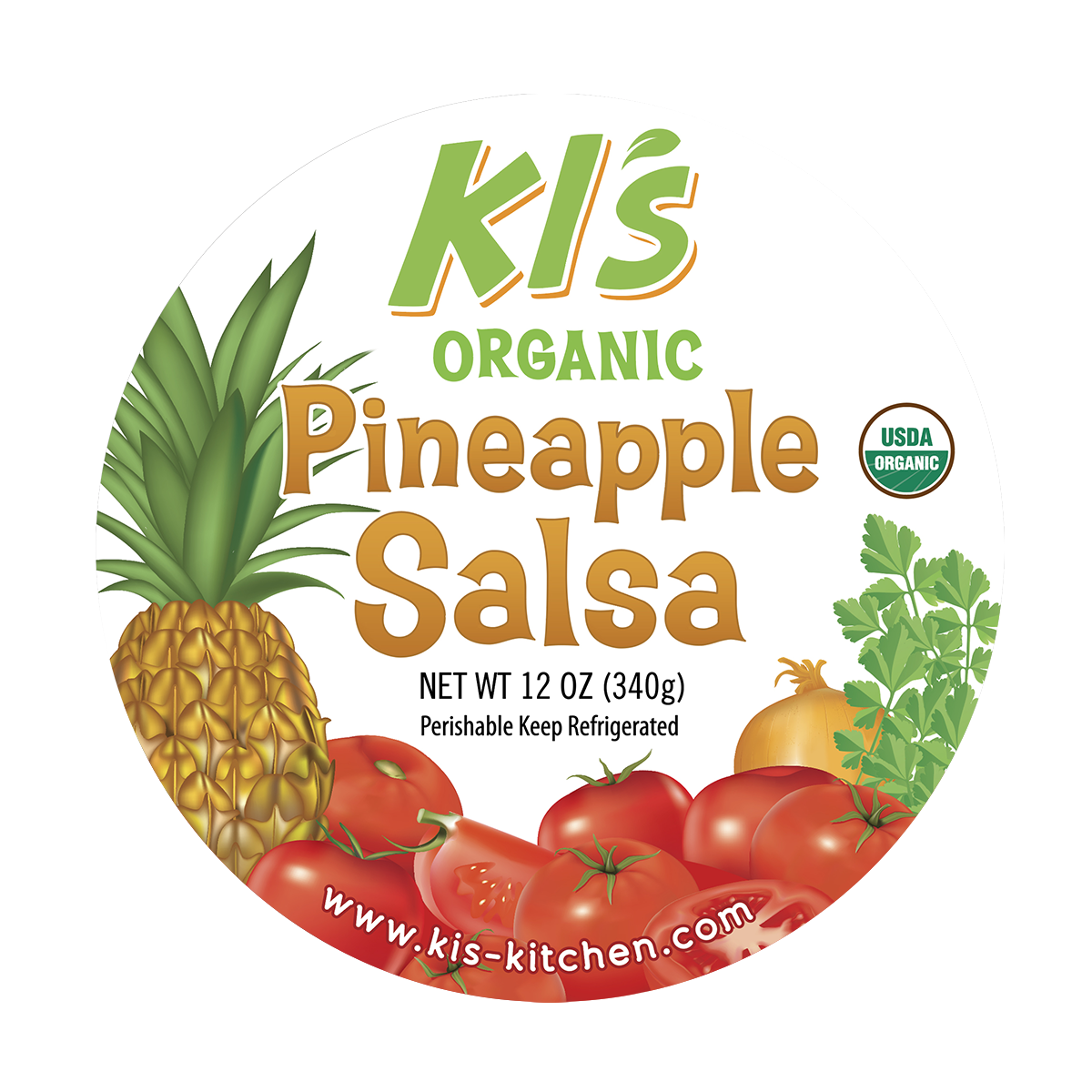 Kis Salsa Labels pineapple