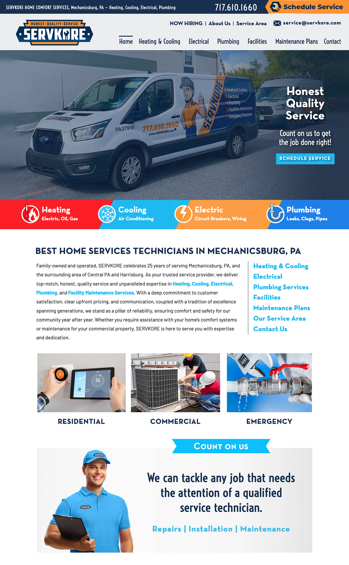 servkore website redesign